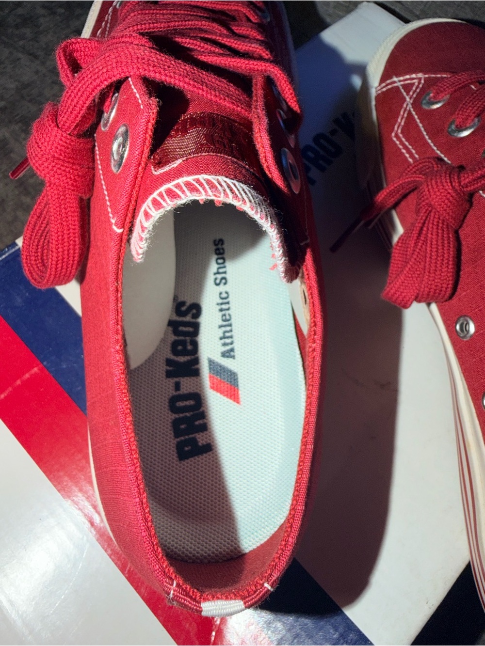 PRO-Keds 69er Lo Ripstop Brick Red Men’s Size 8 Retro Sneakers - Picture 9 of 11